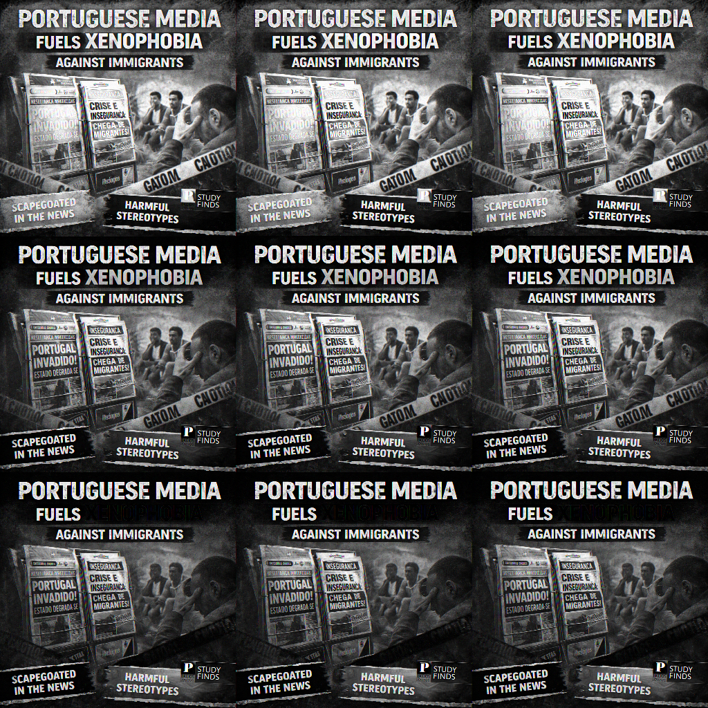 Portuguese Media Xenophobia Awareness Poster