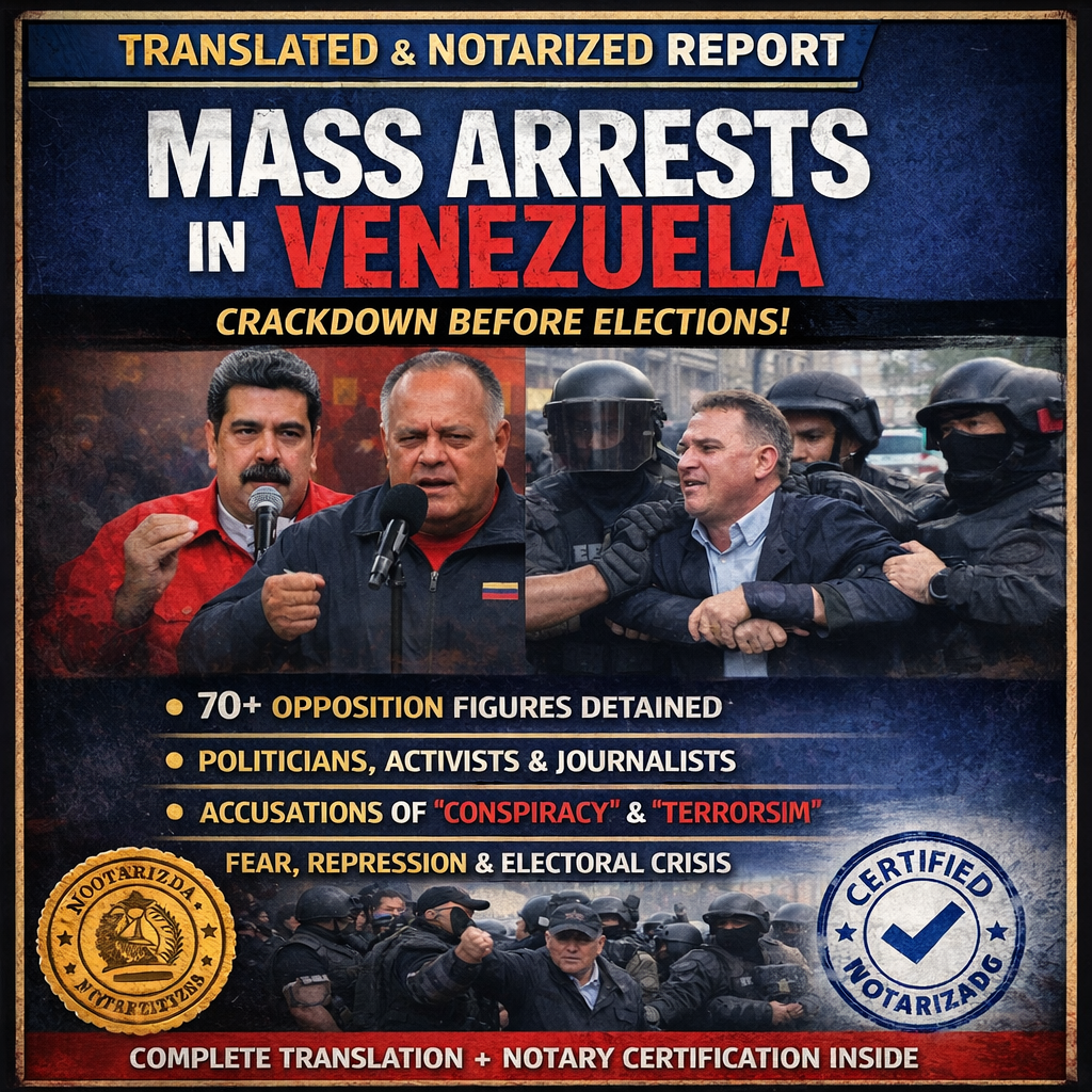 Press article- Election Crackdown in Venezuela Digital Report