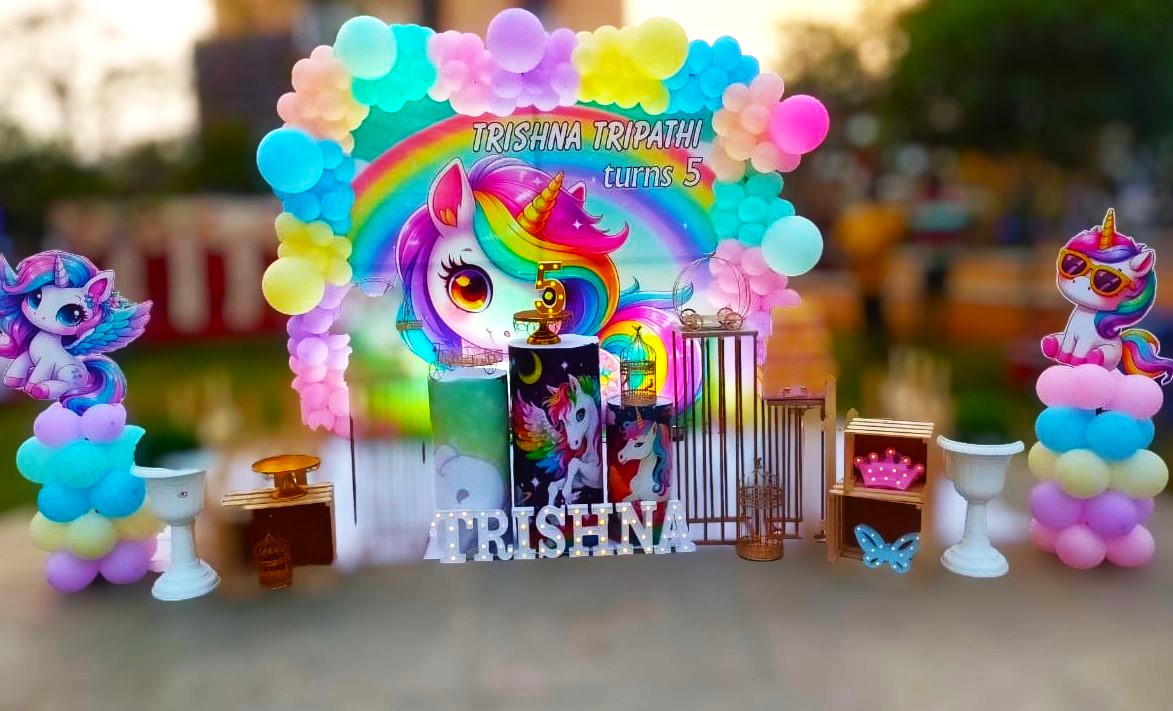 Unicorn Theme Party Land