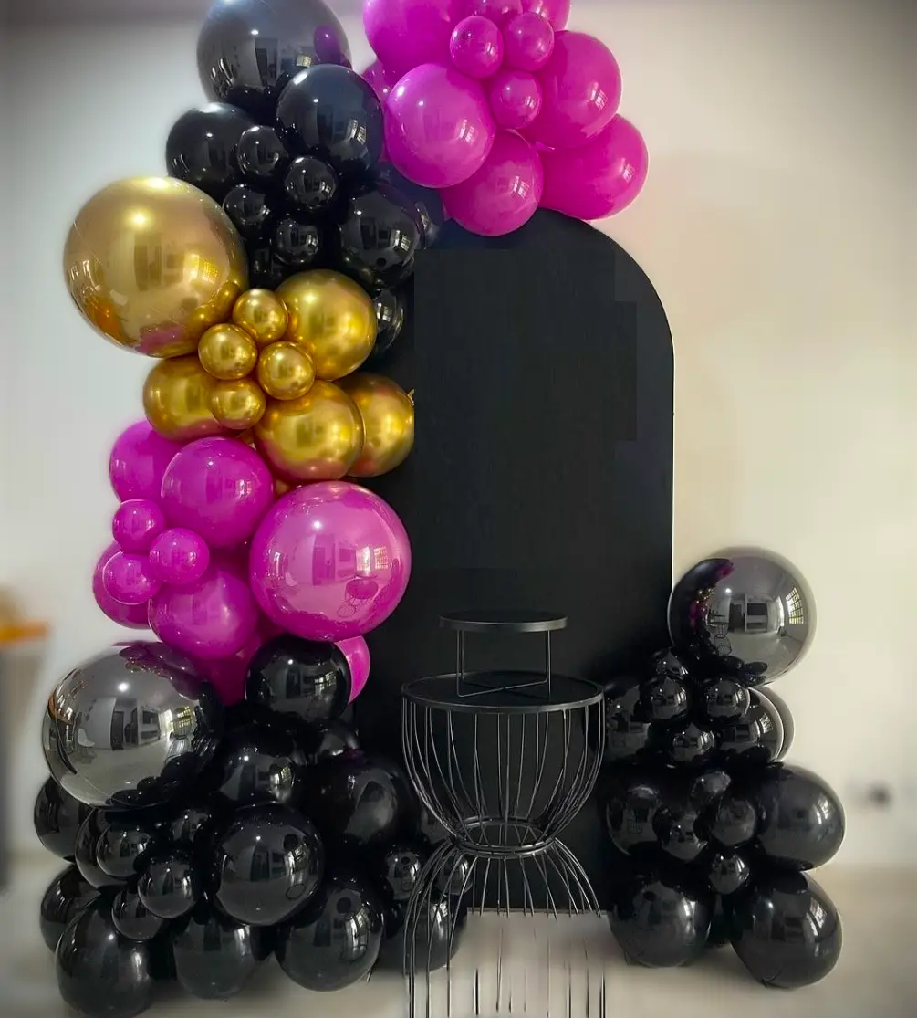 Pink Black Decoration