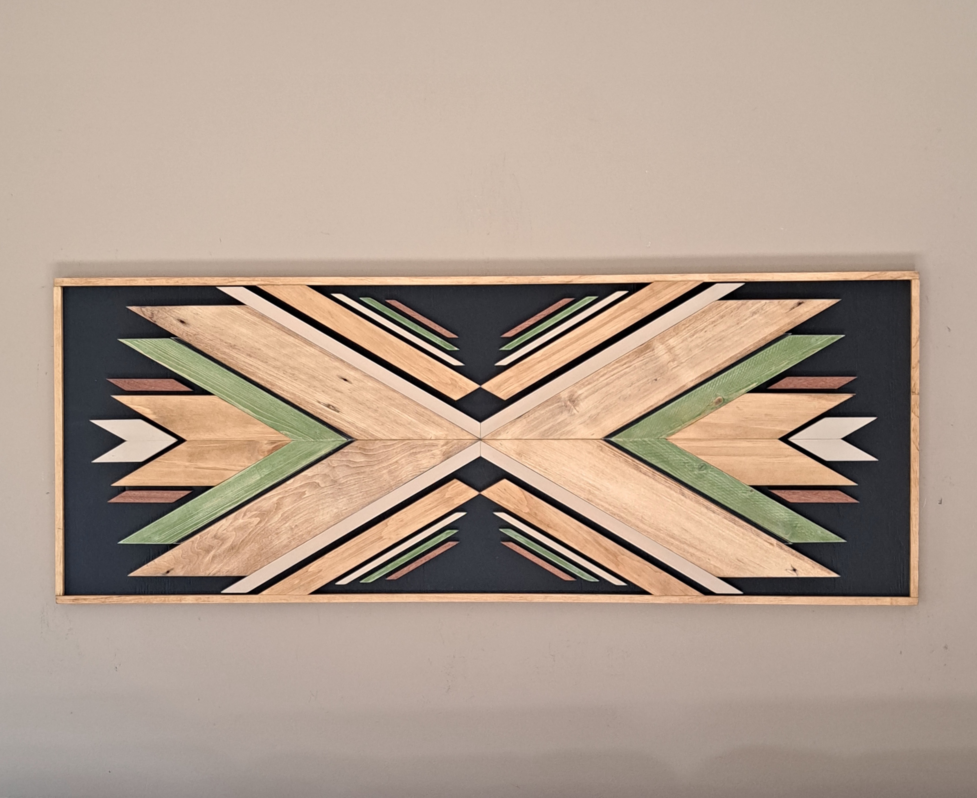 Reclaimed Pallet Wood Southwestern Design Wall Art ~ SOLD