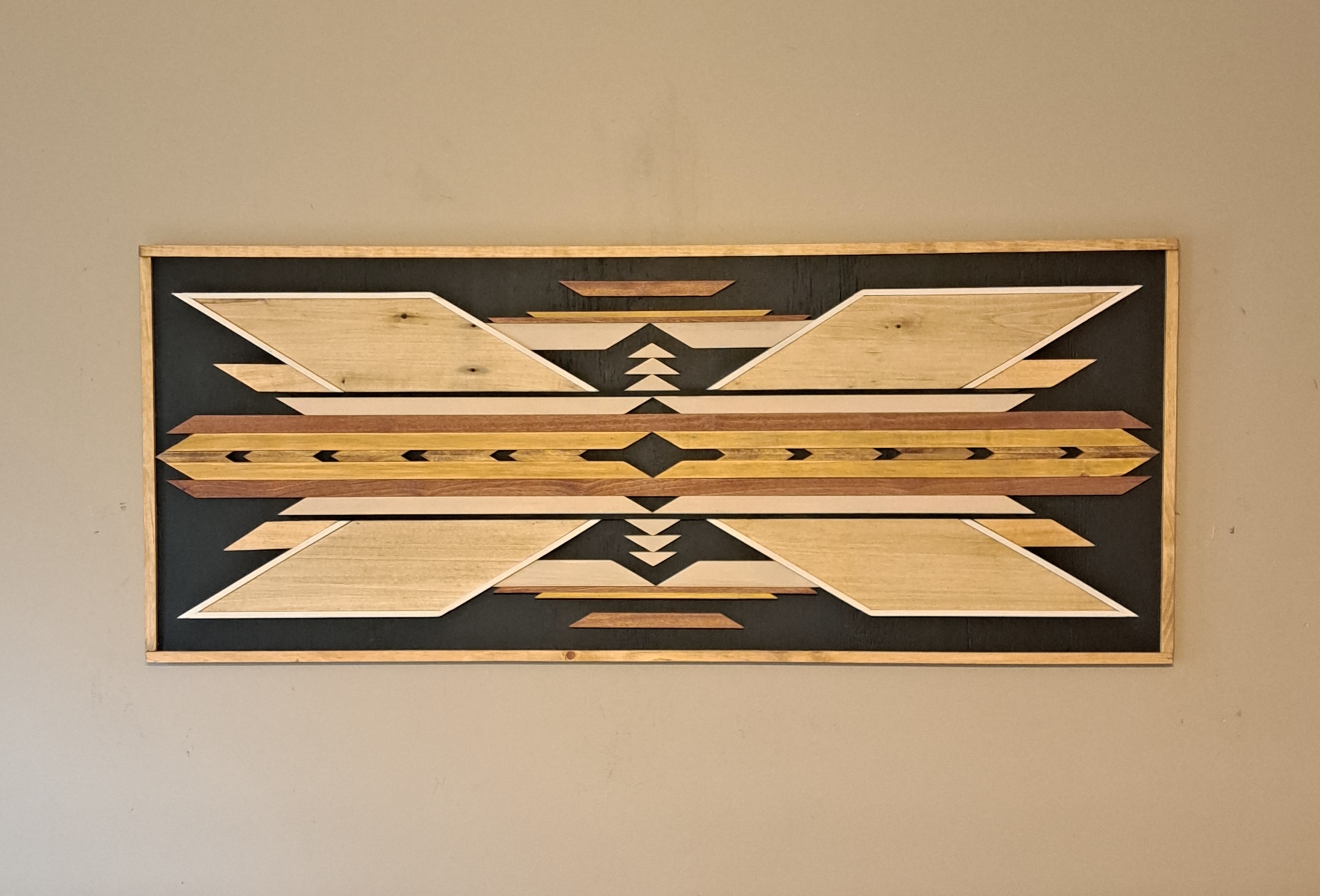 Reclaimed Pallet Wood Wall Art ~ Unique Design!! SOLD