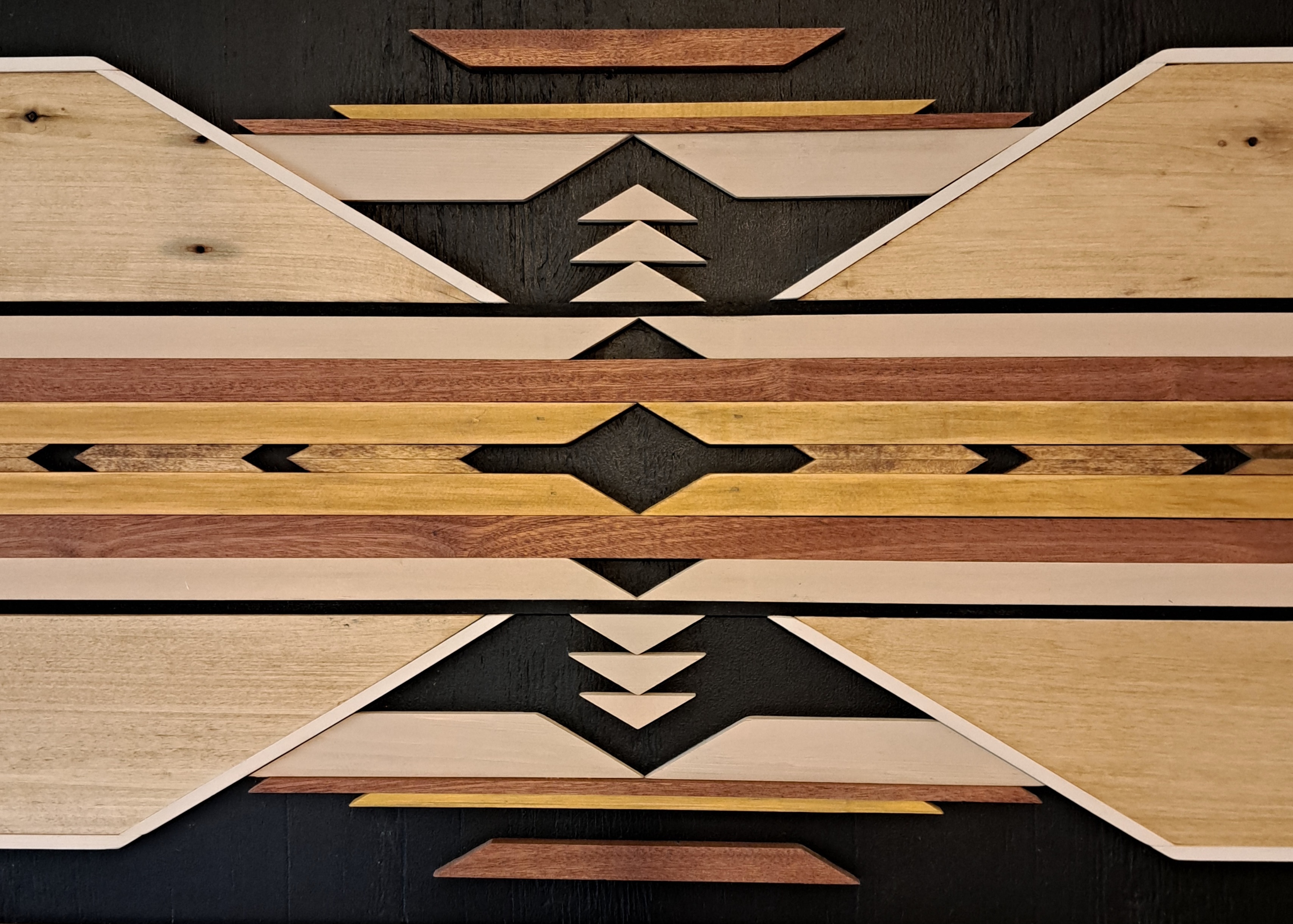 Reclaimed Pallet Wood Wall Art ~ Unique Design!!  SOLD