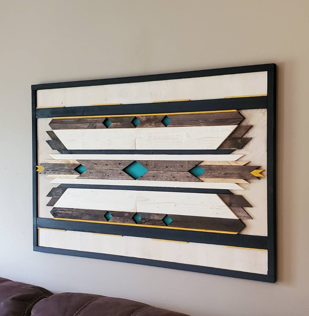 Reclaimed Pallet Wood Southwestern Design Wall Art
