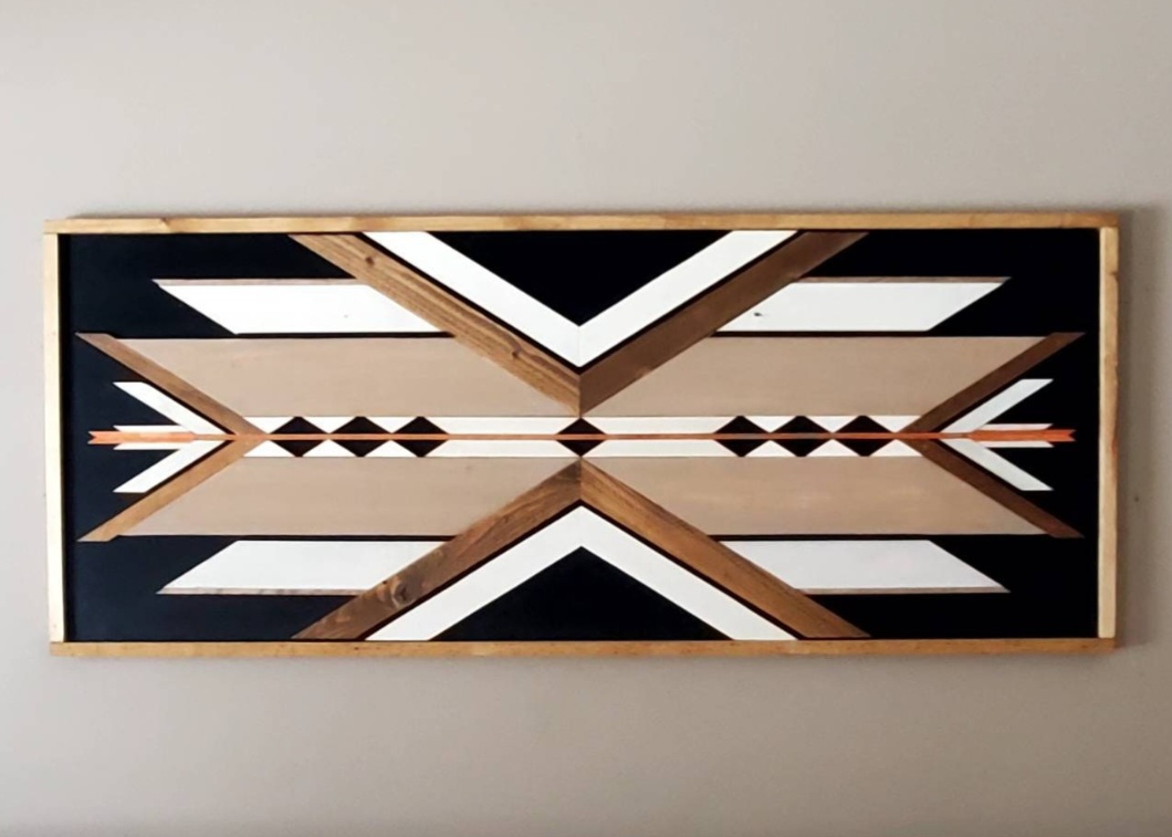 Reclaimed Pallet Wood Southwestern Design Wall Art