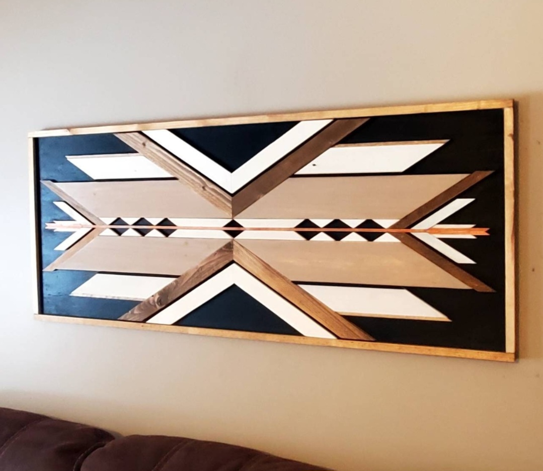 Reclaimed Pallet Wood Southwestern Design Wall Art