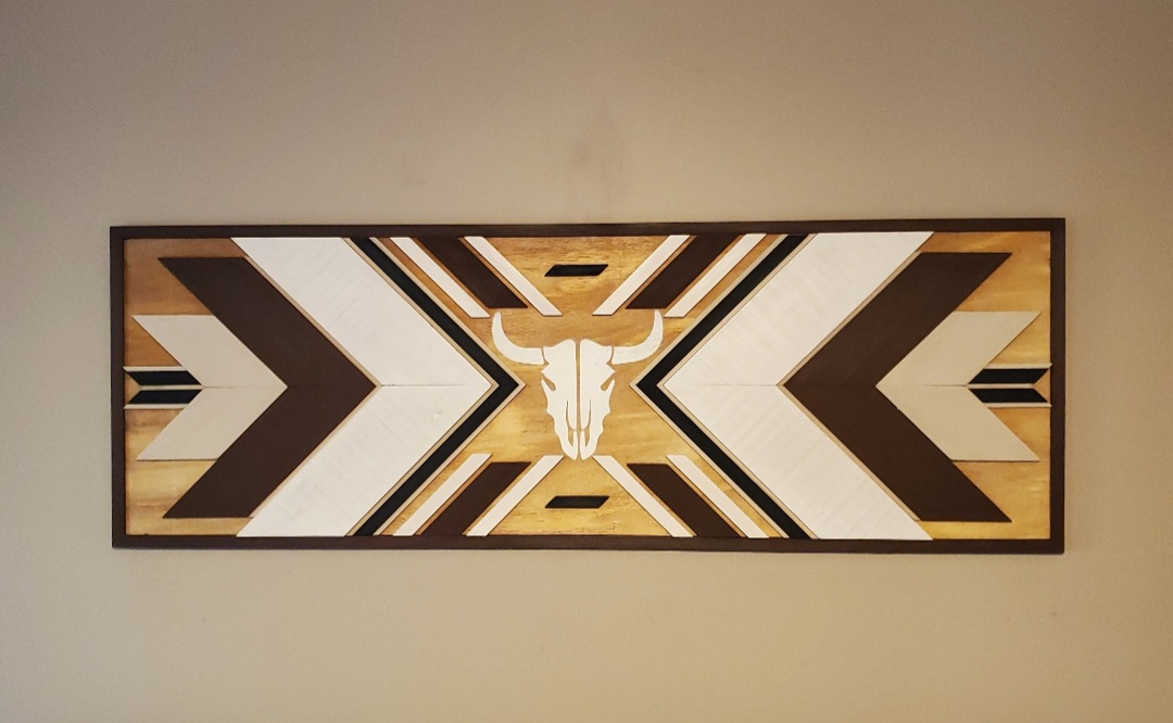 Reclaimed Pallet Wood Southwestern Design Wall Art 