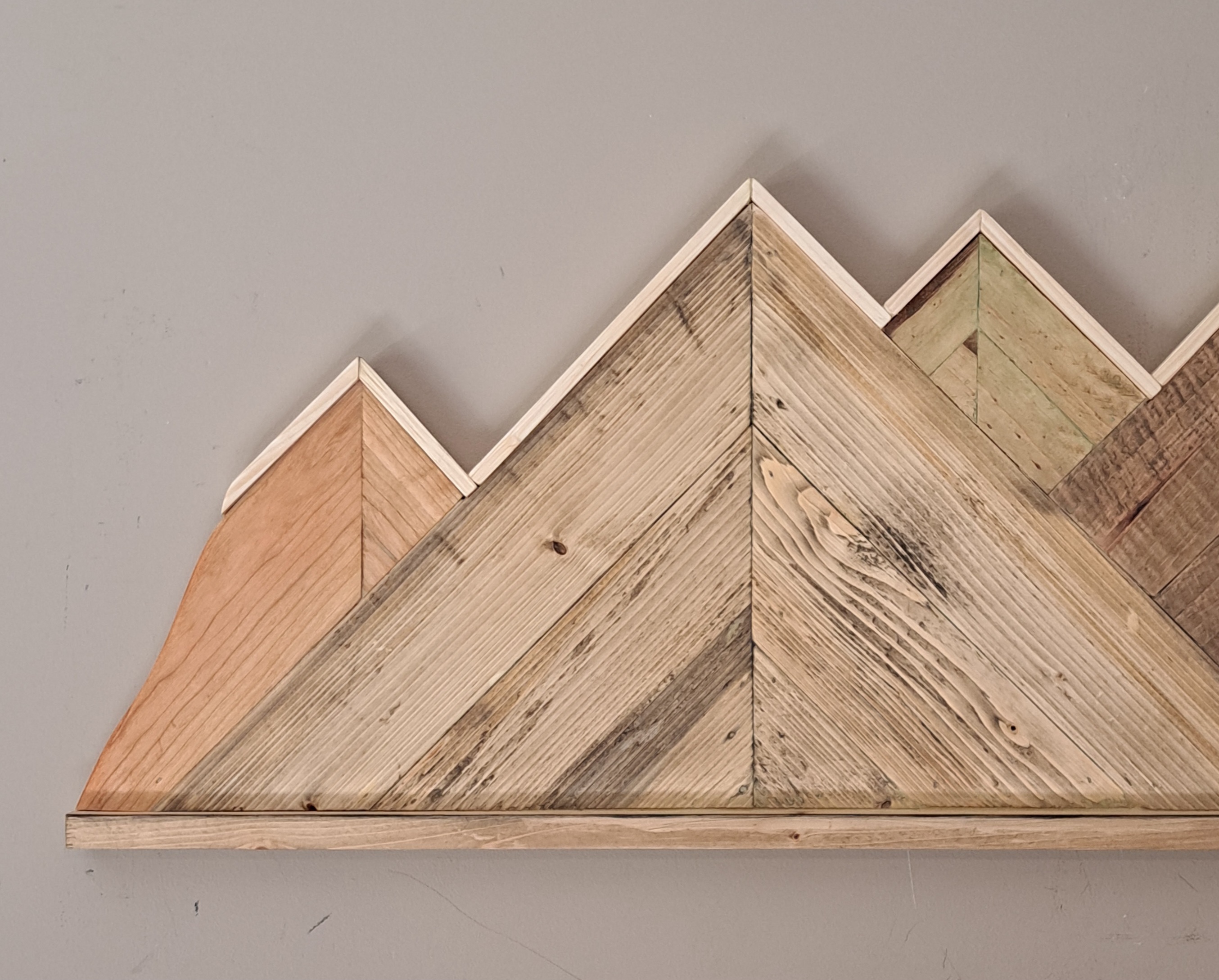 Reclaimed Pallet Wood Rustic Mountains Wall Art ~ SOLD