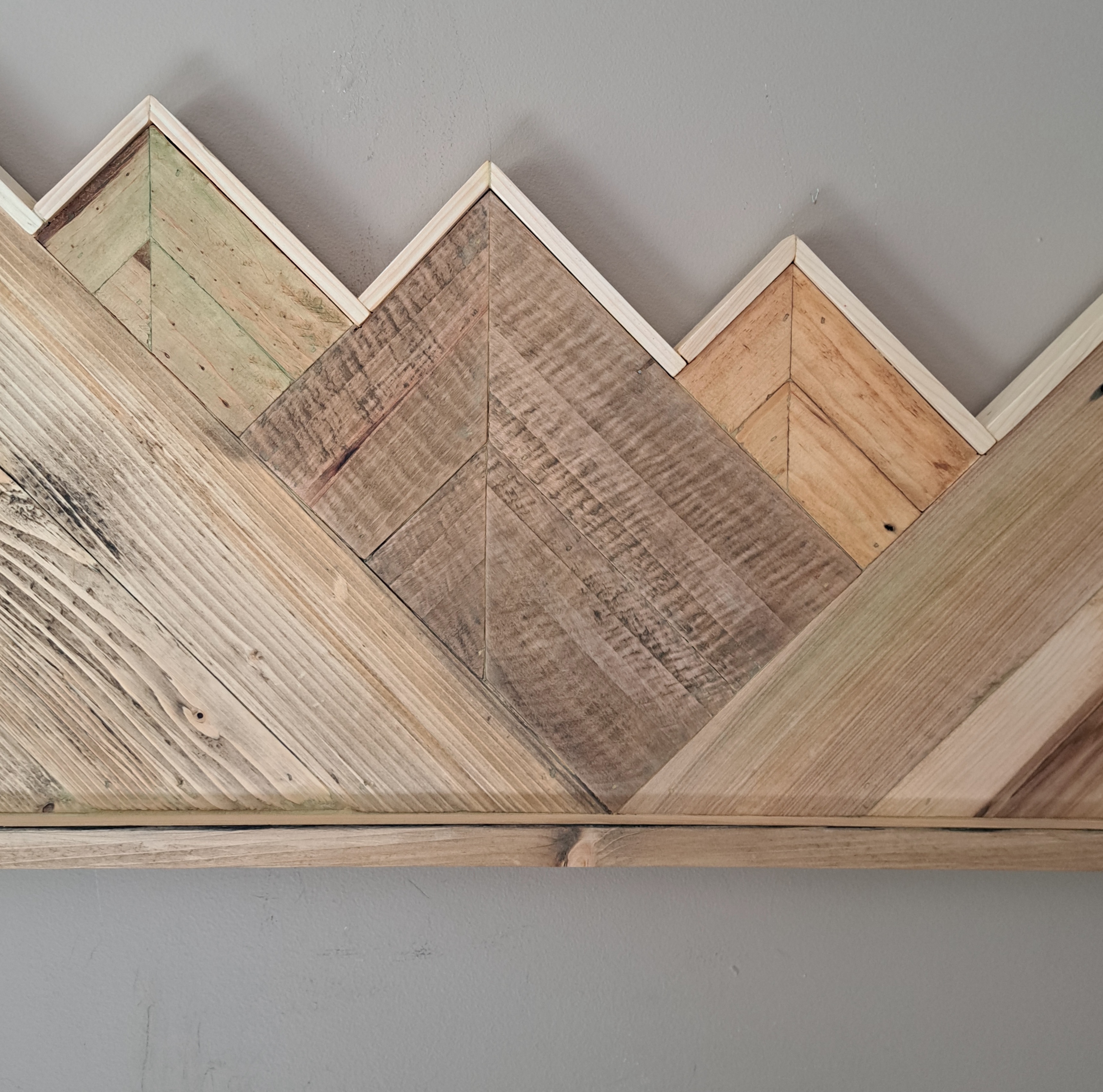 Reclaimed Pallet Wood Rustic Mountains Wall Art ~ SOLD