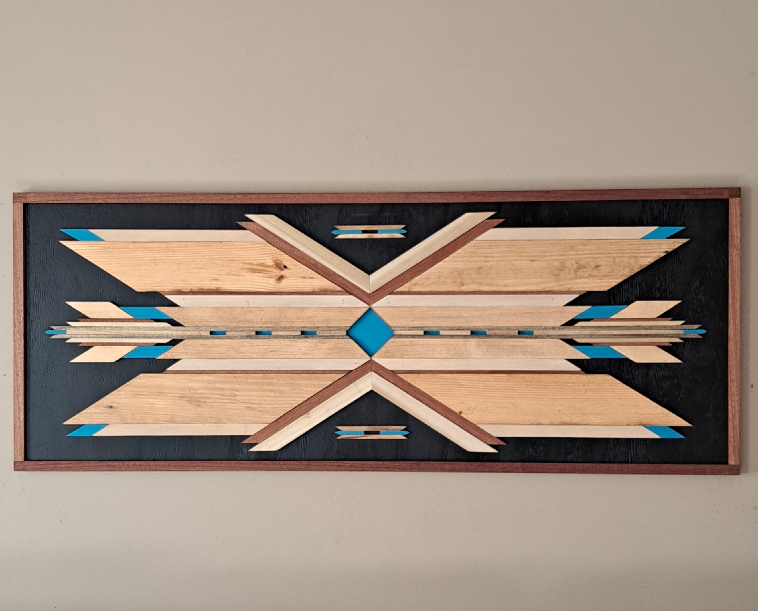 Reclaimed Pallet Wood Southwestern Wall Art