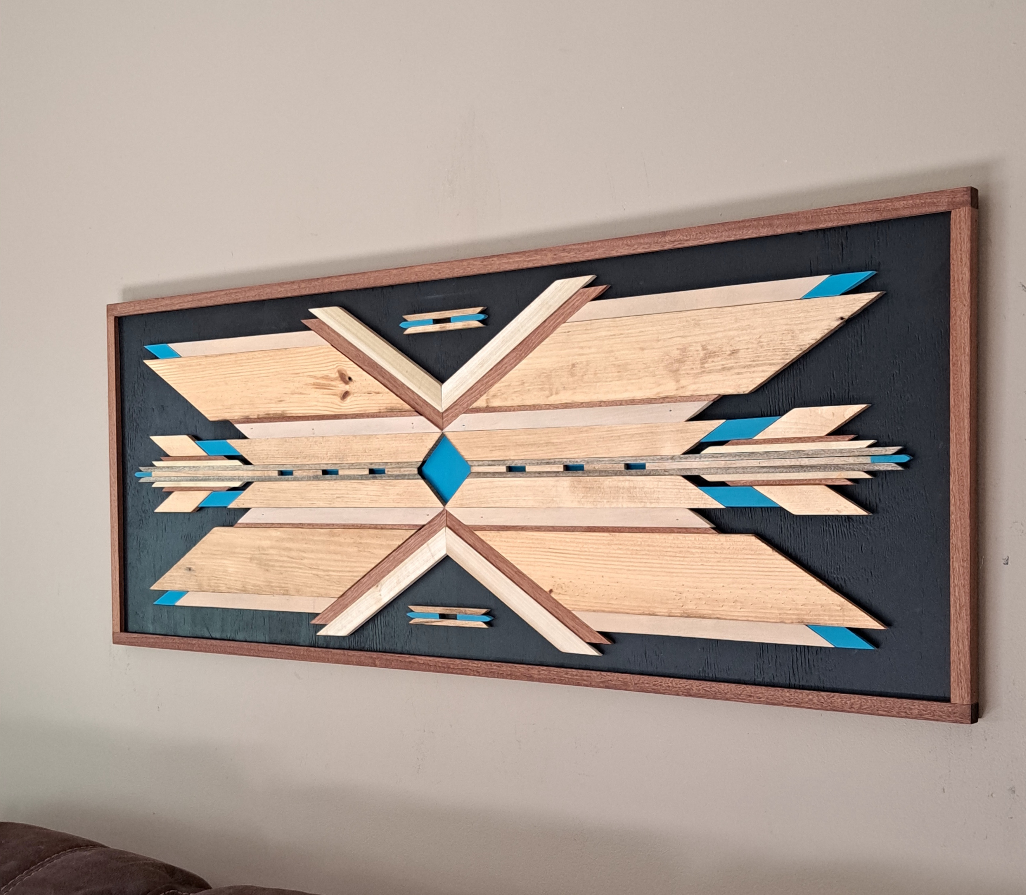Reclaimed Pallet Wood Southwestern Wall Art