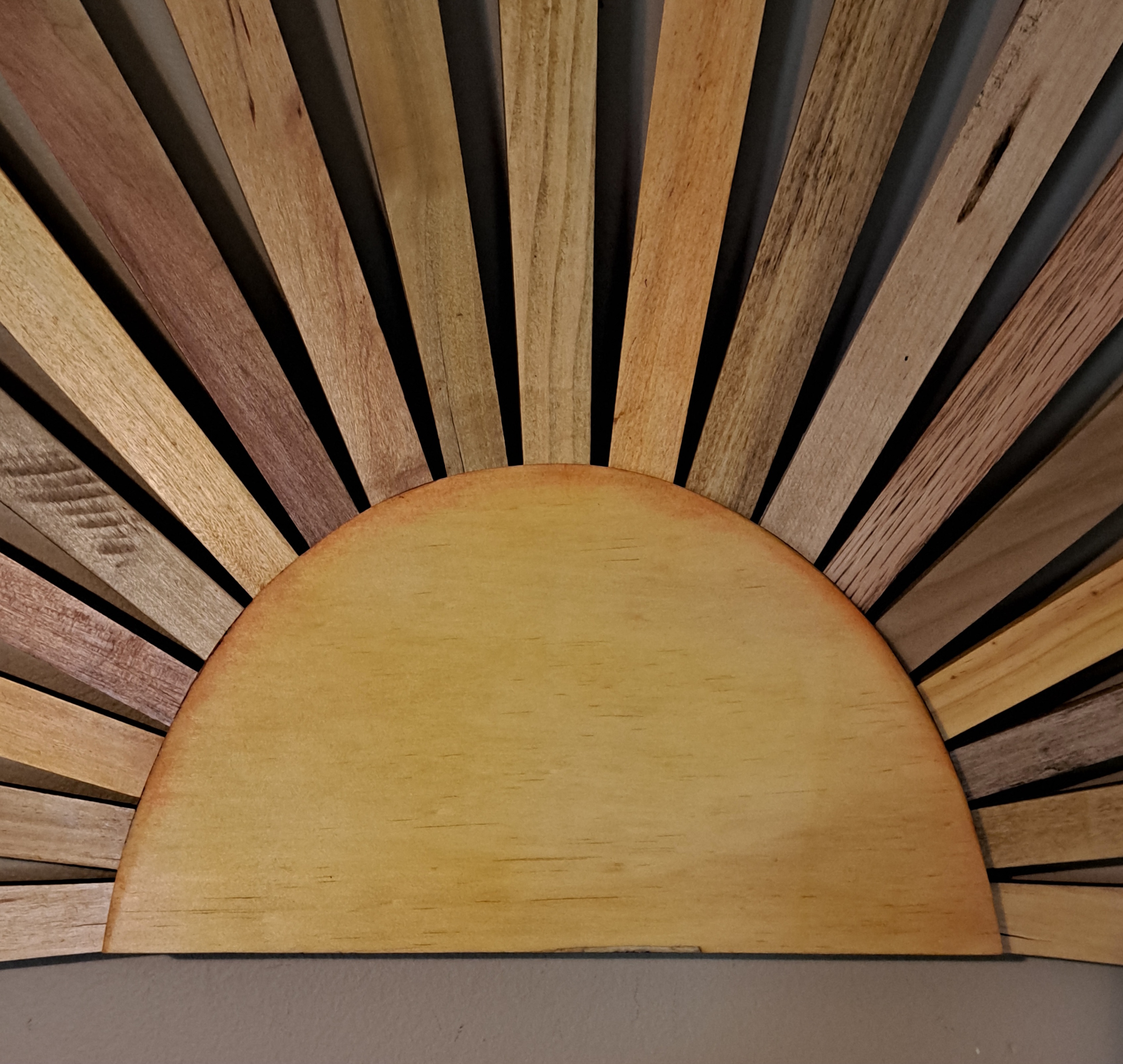 Reclaimed Pallet Wood Sunburst  Unique!! ~ SOLD