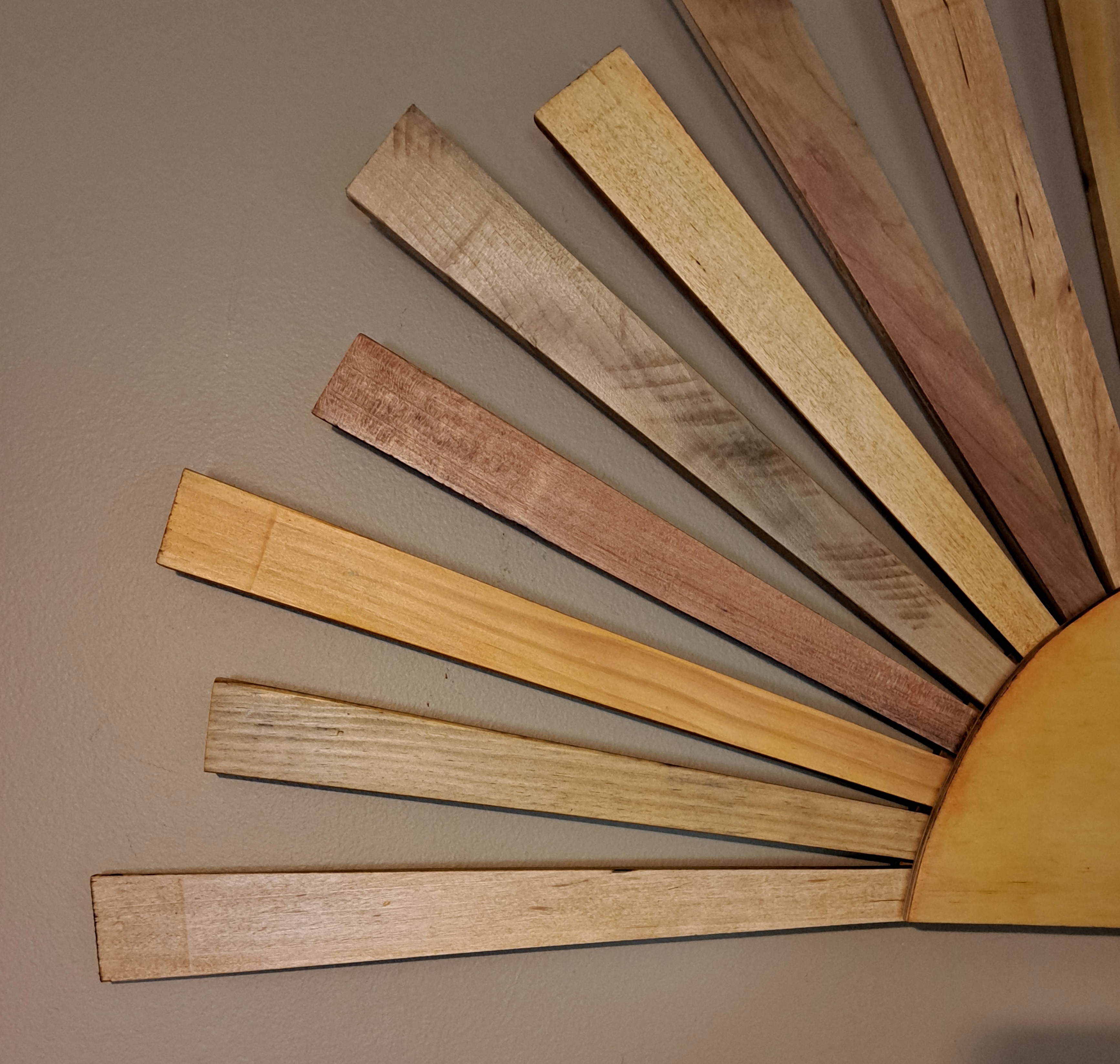 Reclaimed Pallet Wood Sunburst  Unique!! ~ SOLD