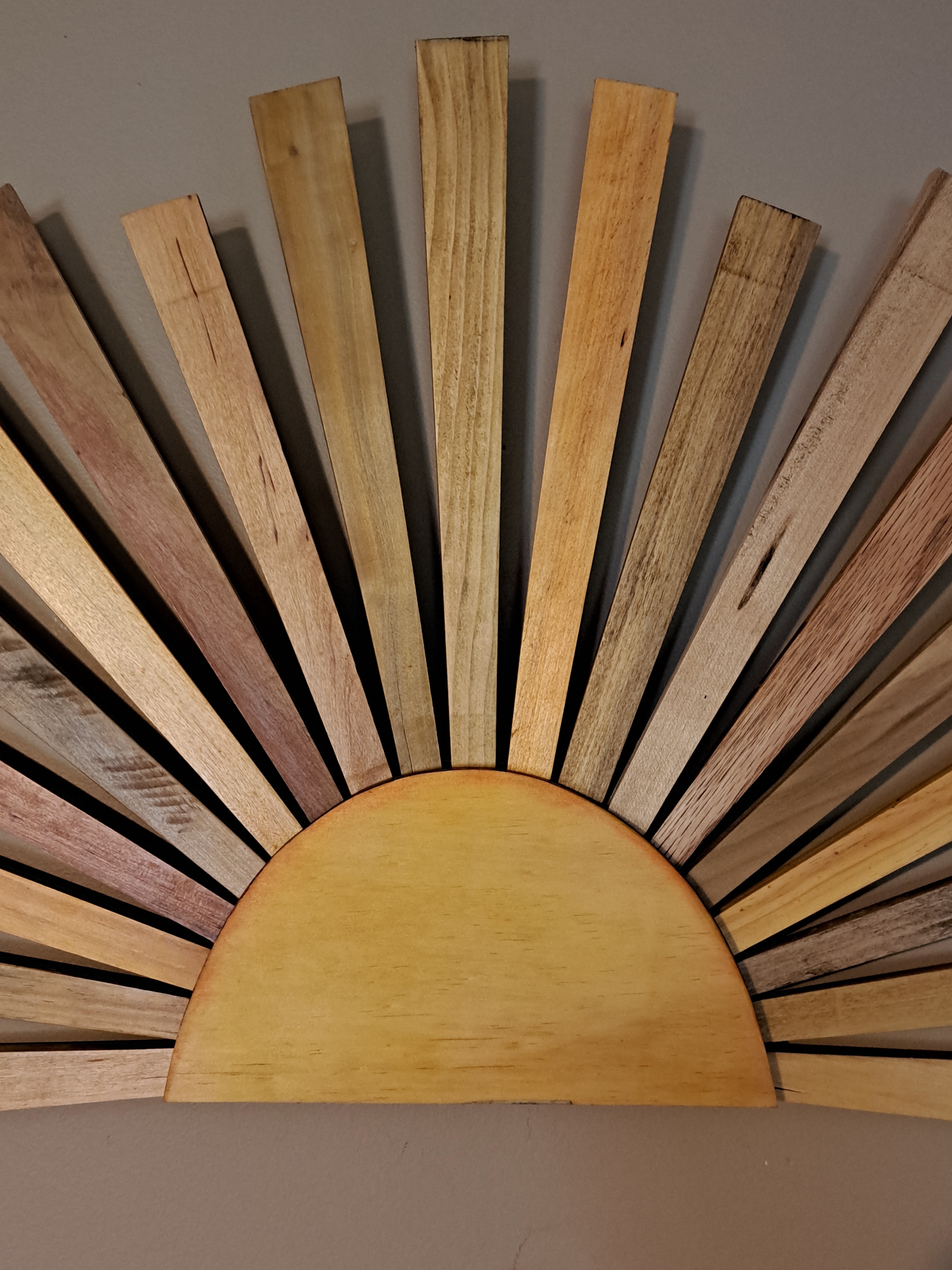 Reclaimed Pallet Wood Sunburst  Unique!! ~ SOLD