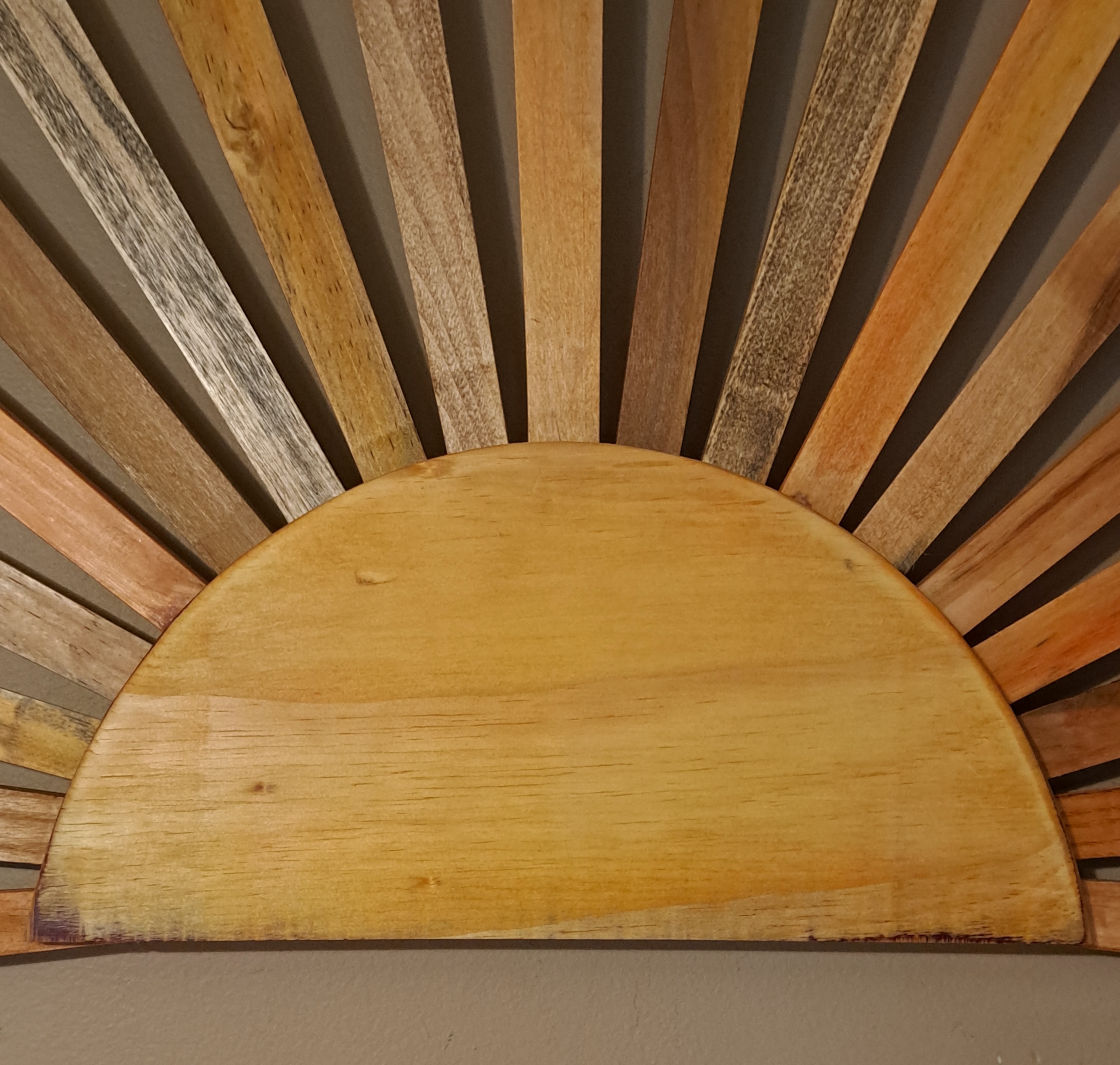 Reclaimed Pallet Wood Wall Art Sunburst ~ SOLD
