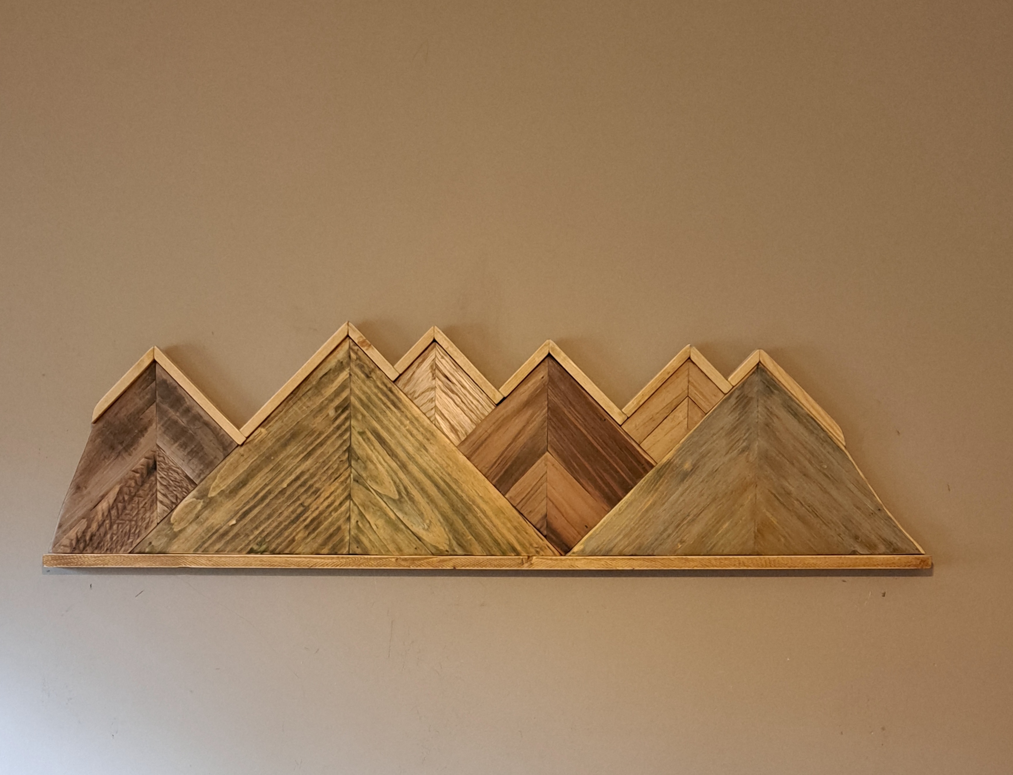 Reclaimed Pallet Wood Mountains Wall Art ~ SOLD 