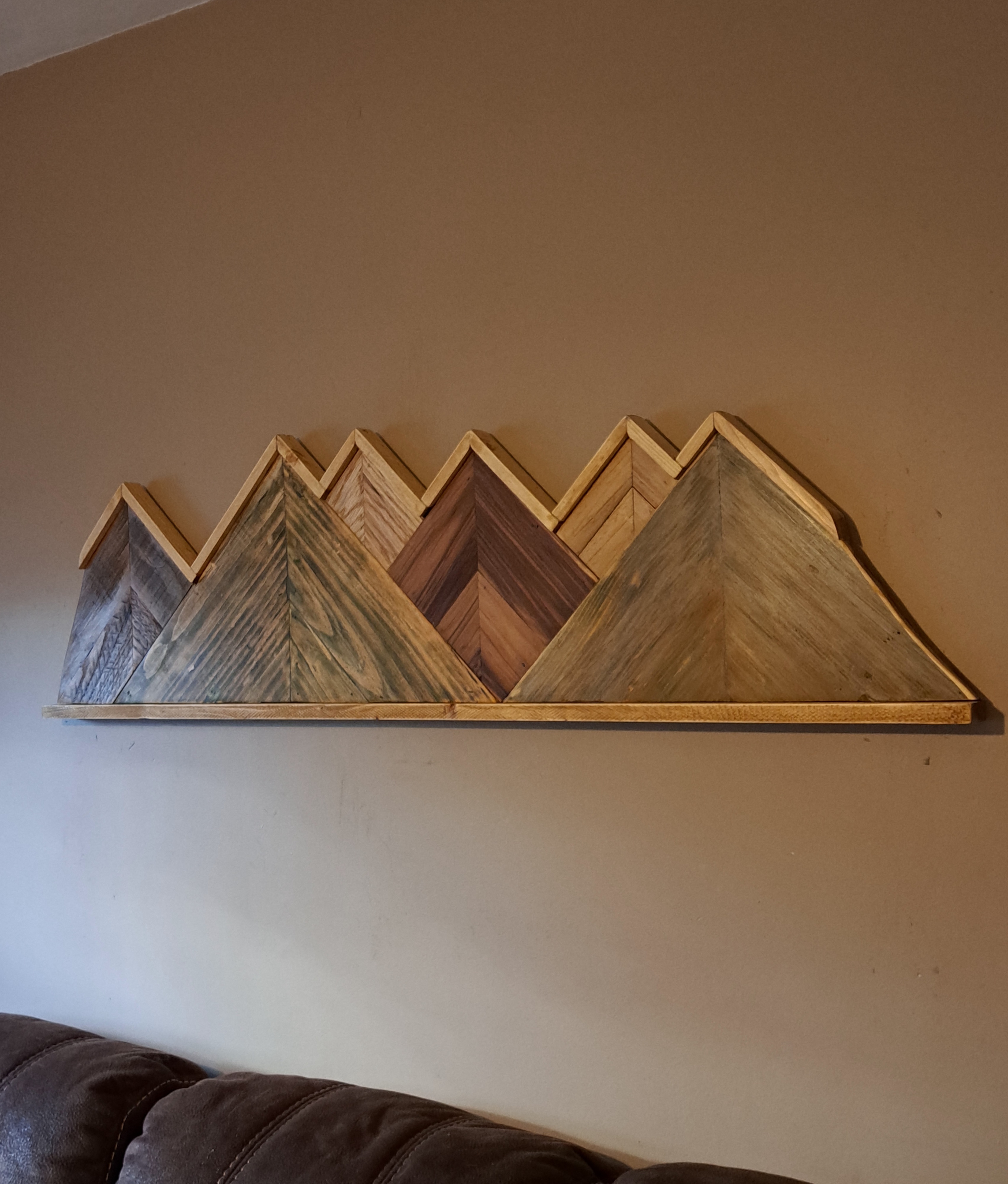 Reclaimed Pallet Wood Mountains Wall Art ~ SOLD 