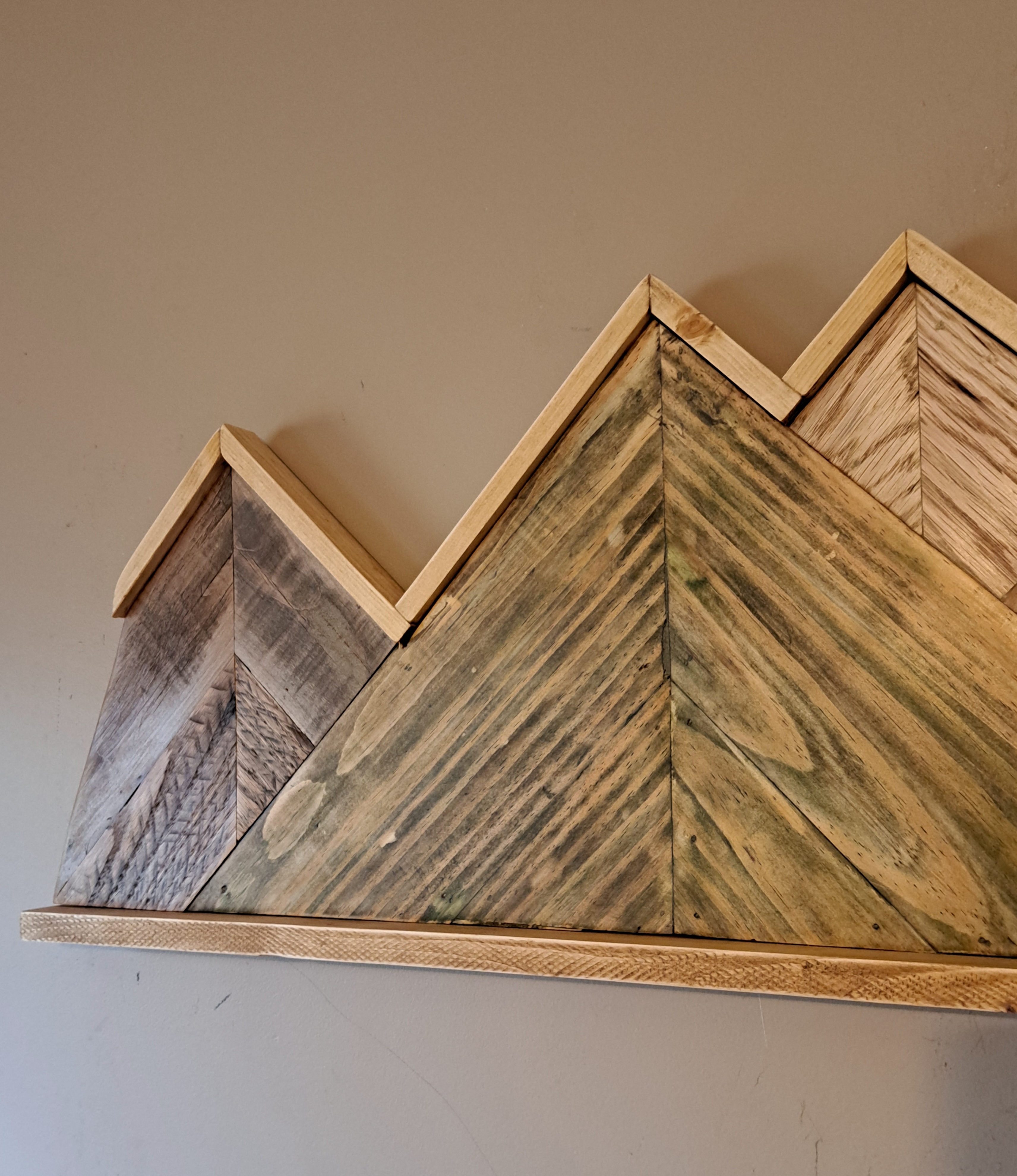 Reclaimed Pallet Wood Mountains Wall Art ~ SOLD 