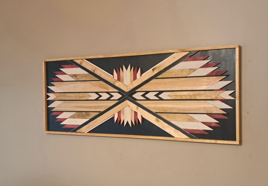 Reclaimed Pallet Wood Southwestern Wall Art ~ SOLD