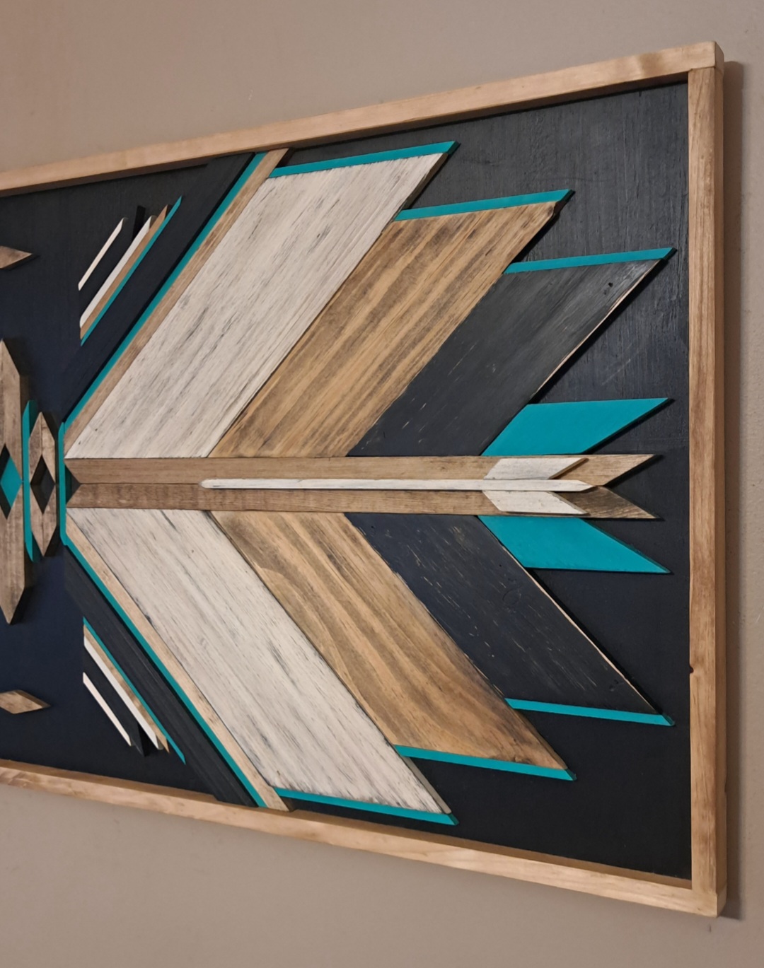 Reclaimed Pallet Wood Wall Art ~ Unique!!  SOLD