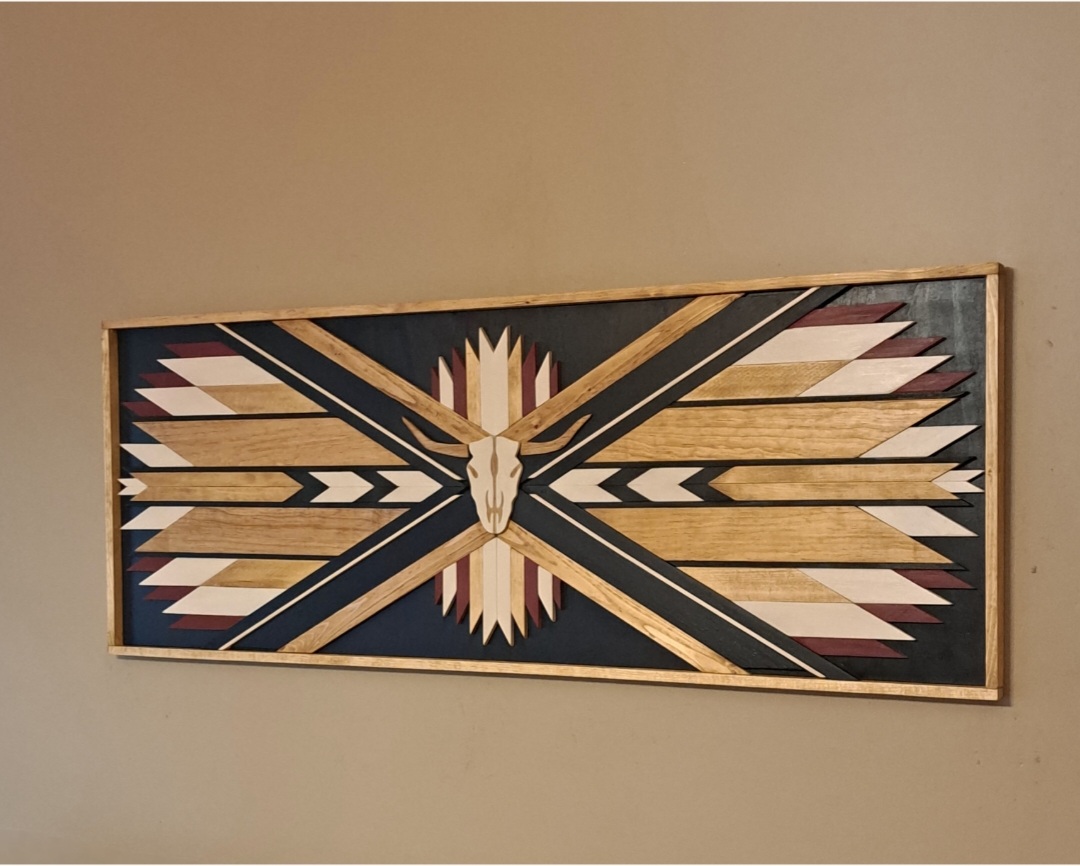 Southwestern Inspired Wall Art - Handcrafted from Reclaimed Pallet Wood 