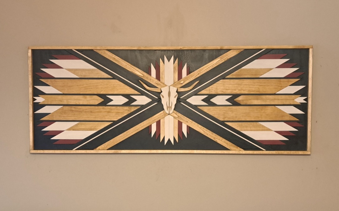 Southwestern Inspired Wall Art - Handcrafted from Reclaimed Pallet Wood