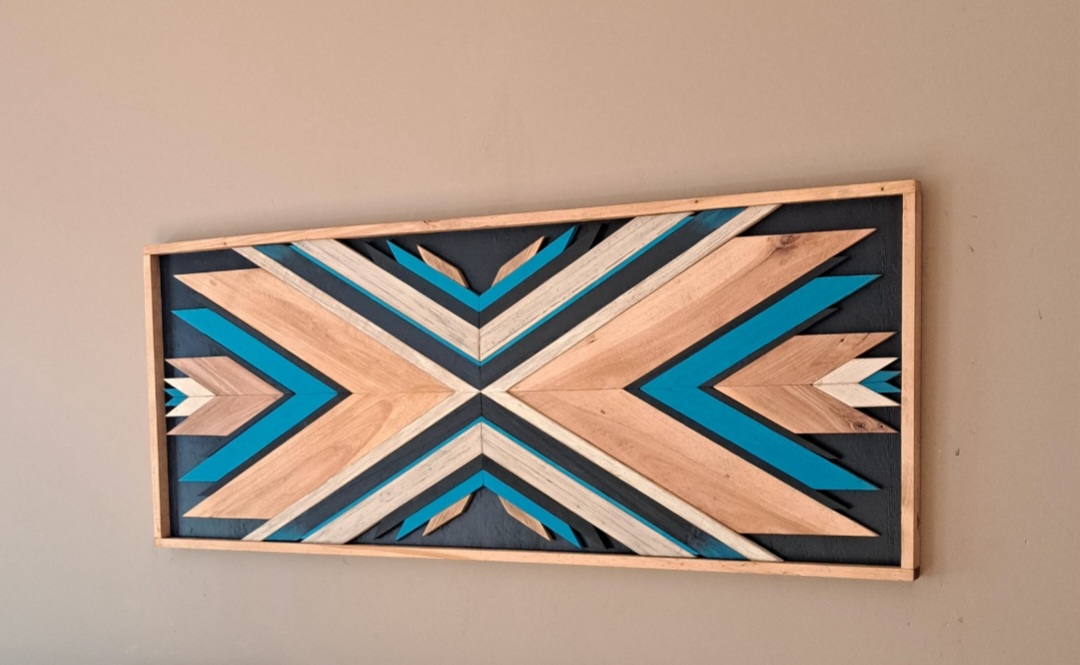 Reclaimed Pallet Wood Southwestern Wall Art