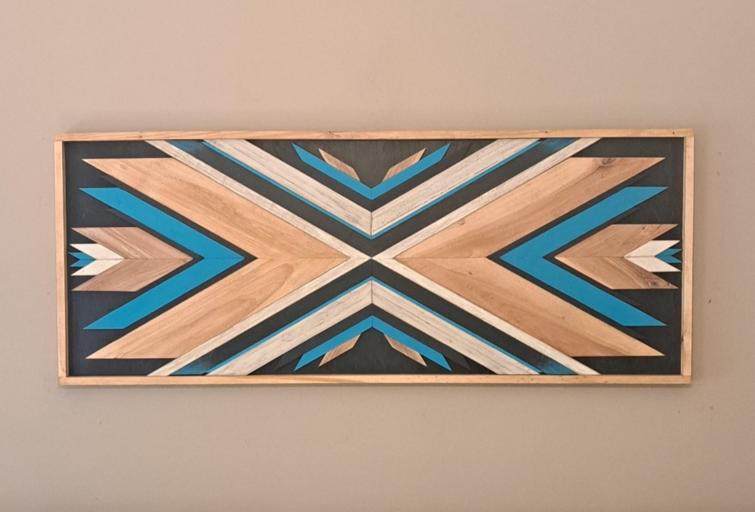 Reclaimed Pallet Wood Southwestern Wall Art