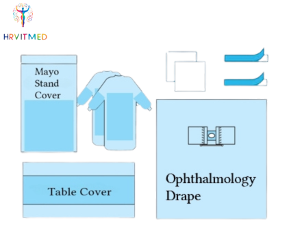 Disposable Nonwoven Surgical Drape Pack for Ophthalmology