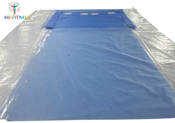 Disposable Sterile Nonwoven Multi-Hole Angio Pack for Angiography Surgery