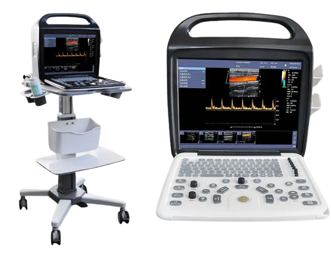 Portable Animal Vital Sign Multiparameter Ultrasound Scanner - Laptop Type Veterinary Sonogram for Pet Cats and Dogs