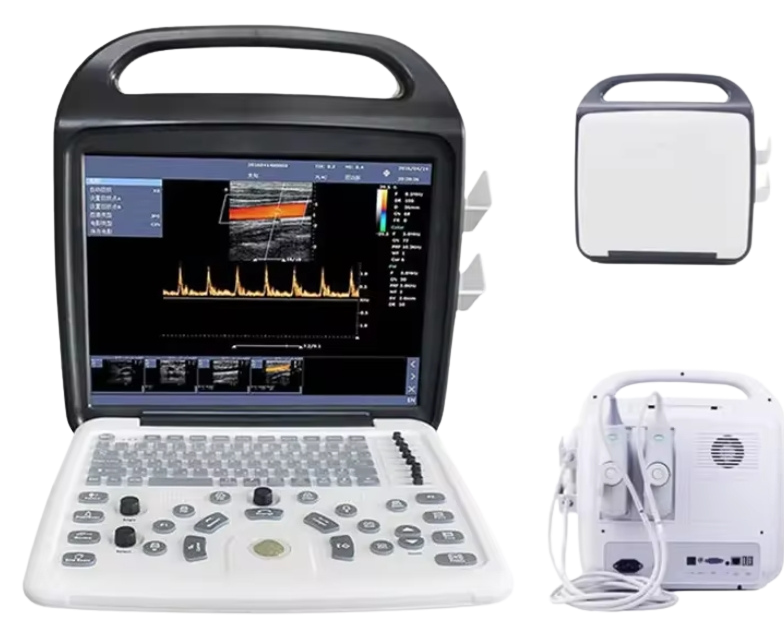 Portable Animal Vital Sign Multiparameter Ultrasound Scanner - Laptop Type Veterinary Sonogram for Pet Cats and Dogs