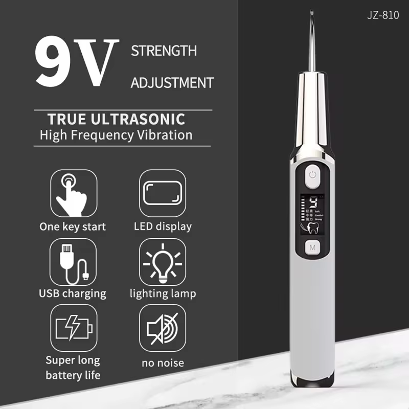 Upgraded 9 Modes Ultrasonic Tooth Cleaner – Advanced Whitening & Plaque Removal