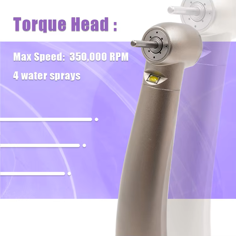 Dental LED E-generator High Speed Handpiece Stainless Steel Dental Tip