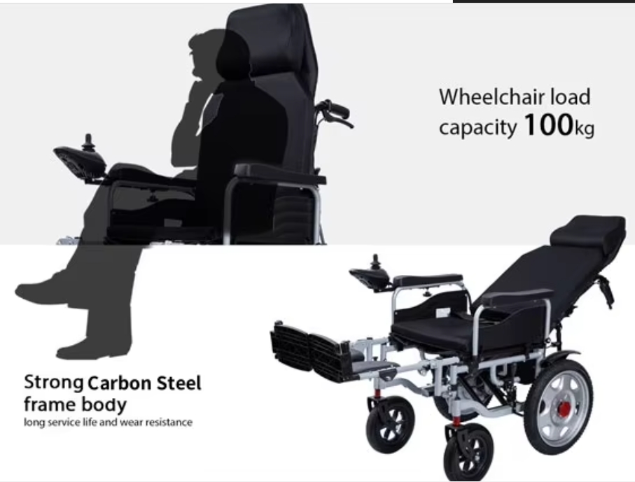 Adjustable Automatic Recliner Folding Electric Wheelchair