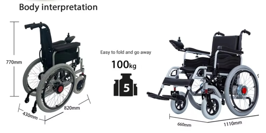Airline Approved Folding Electric Wheelchair for Children with Cerebral Palsy