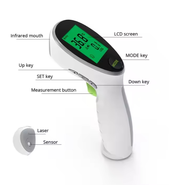 Household Non-Touch Infrared Forehead Thermometer