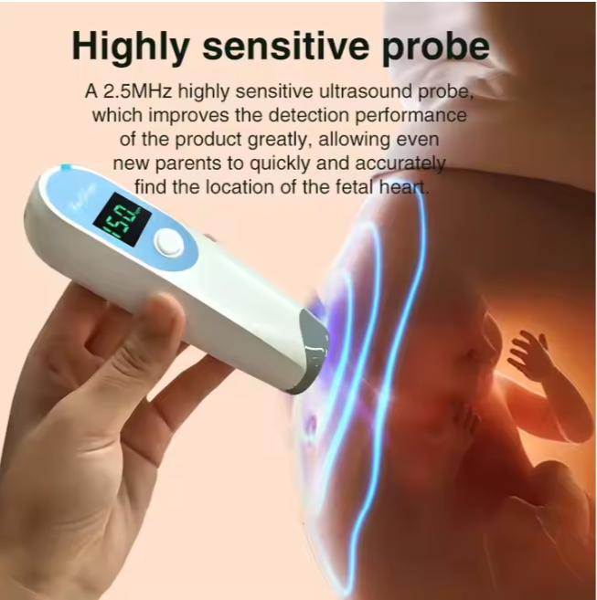 Mini Handheld Portable Baby LCD Fetal Doppler