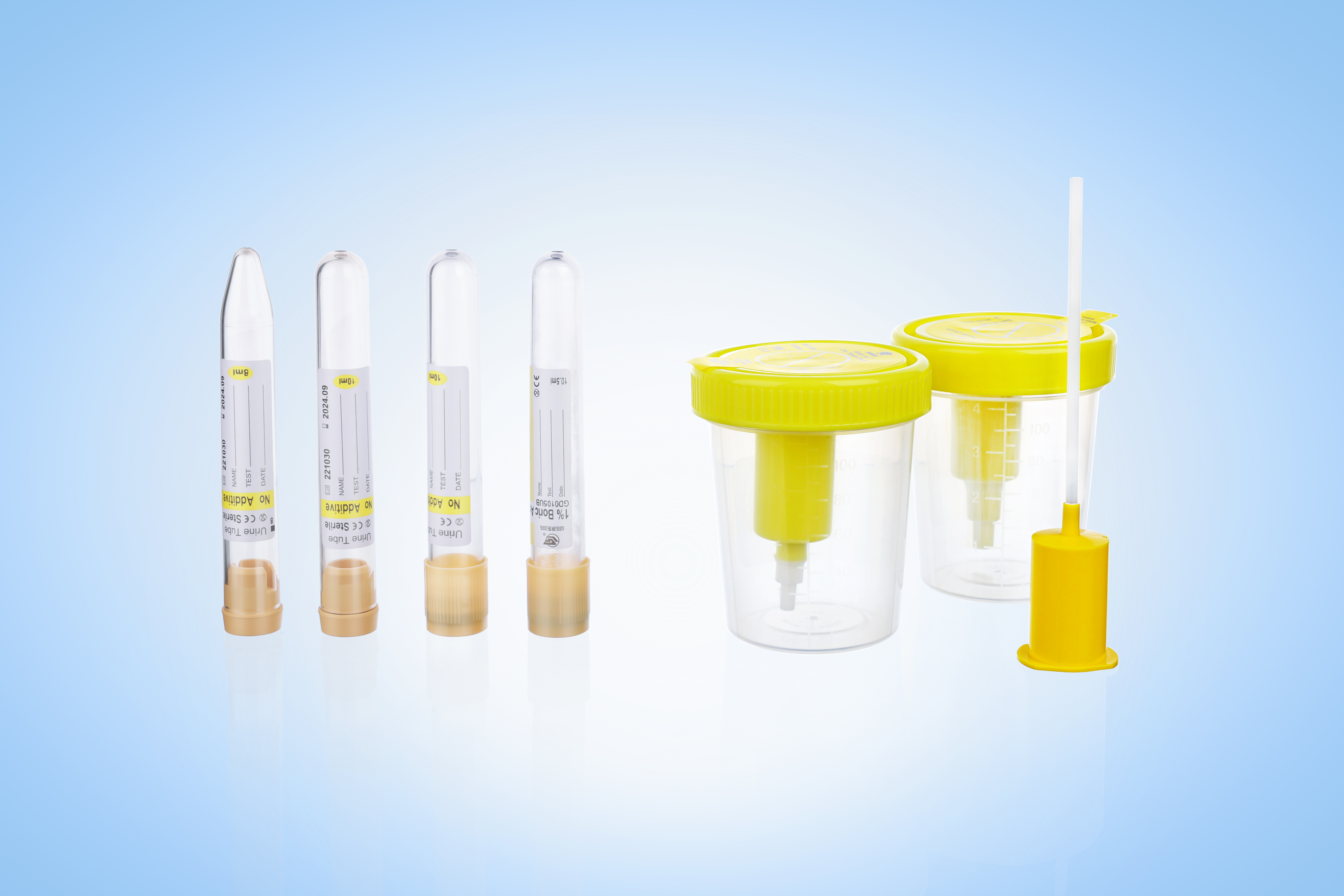 K1026 & K1027-100mL Urine Specimen Containers with Integrated Collection Needle – Convenient Collection, Transport, and Storage for Clinical Microbiology