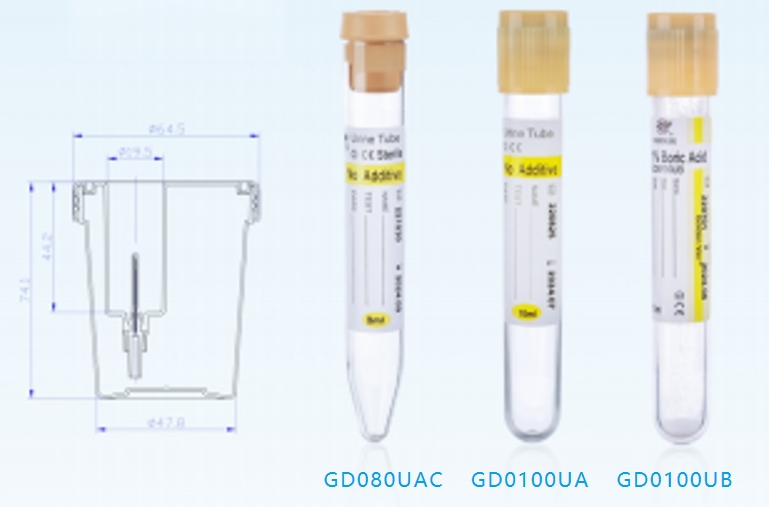 K1026 & K1027-100mL Urine Specimen Containers with Integrated Collection Needle – Convenient Collection, Transport, and Storage for Clinical Microbiology