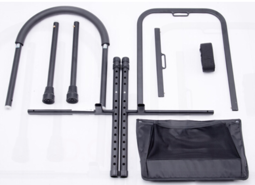 Adjustable Bedside Safety Rail with Steel Frame and Soft Foam Grip