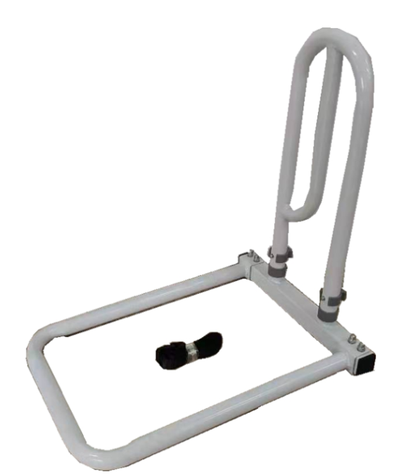 Adjustable Bedside Safety Rail with Steel Frame and Soft Foam Grip
