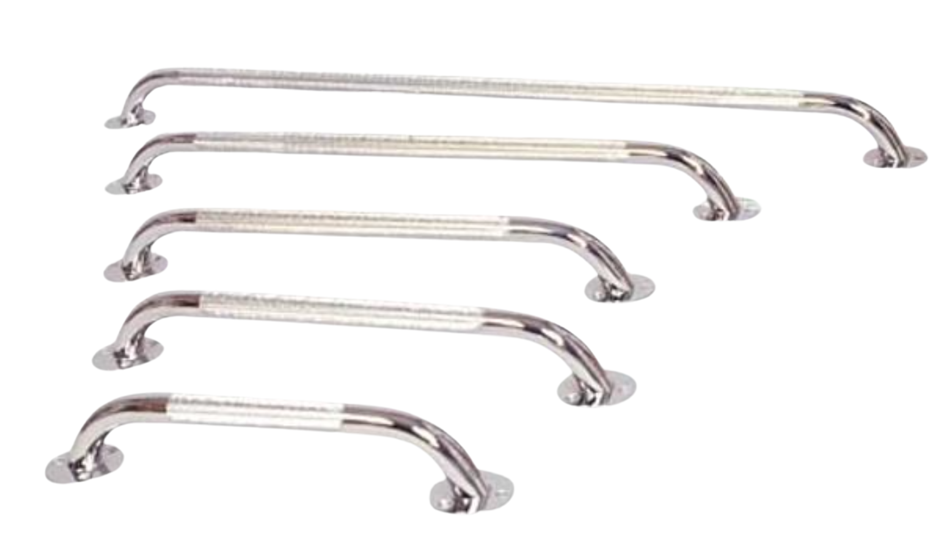 12-Inch Steel Bathtub Grab Bar – Platinum Silver Finish | Safety Handrail for Seniors & Disabled