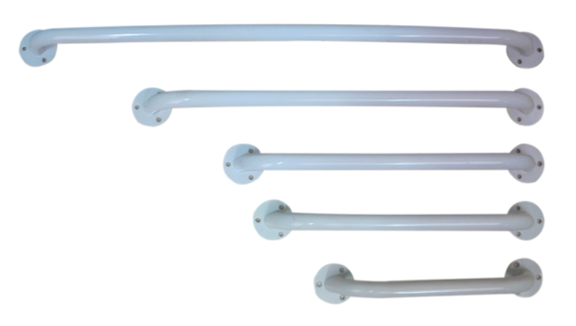 12-Inch Steel Bathtub Grab Bar – Platinum Silver Finish | Safety Handrail for Seniors & Disabled