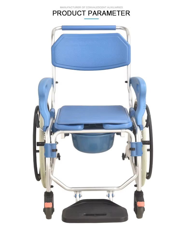 Commode Chair Toilet Portable Folding Commode Wheelchair Shower Disable Chairs for Bathrooms