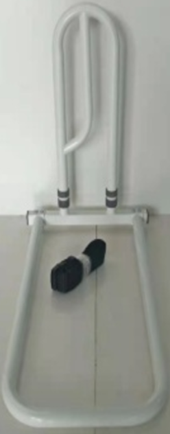 Bedside Safety Rail with Steel Tubing and Secure Bed Strap