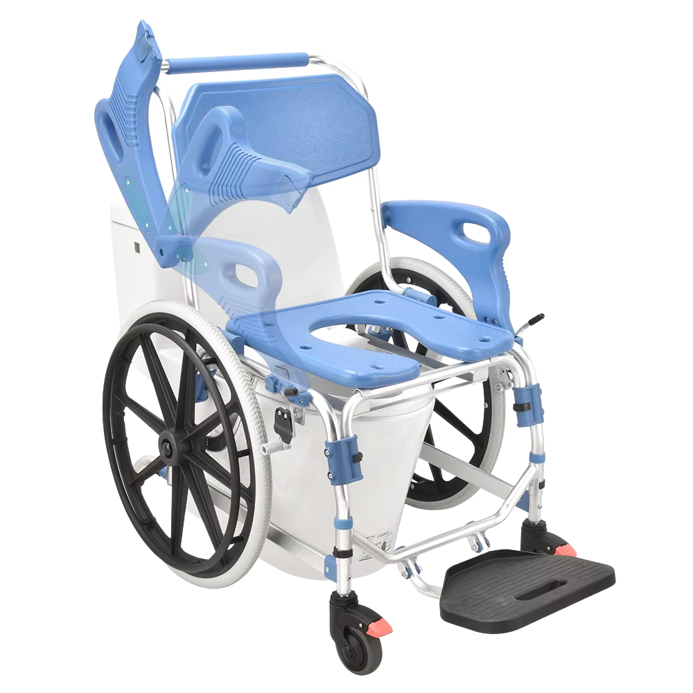 Commode Chair Toilet Portable Folding Commode Wheelchair Shower Disable Chairs for Bathrooms