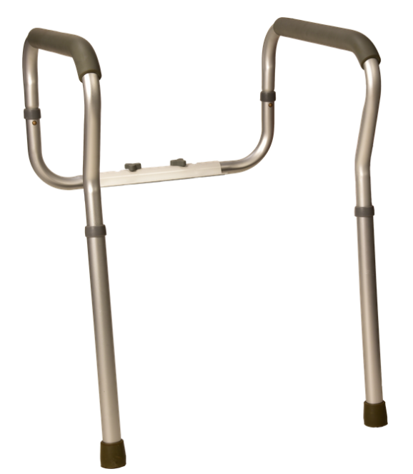 Tool-Free Adjustable Toilet Safety Frame – Aluminum Construction, Universal Fit