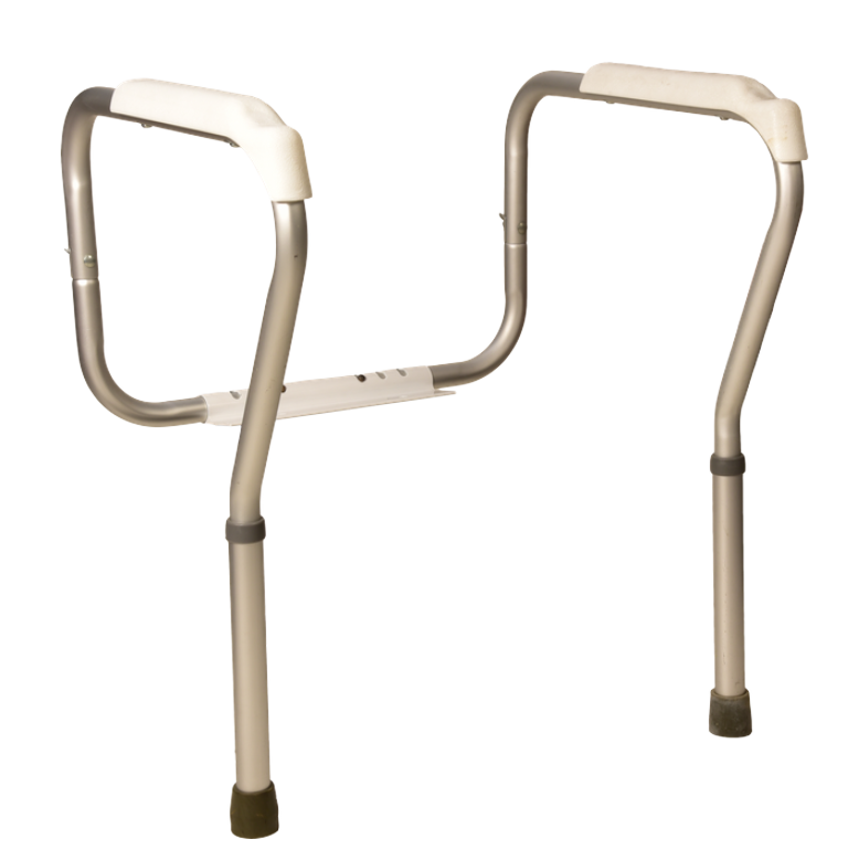 Tool-Free Adjustable Toilet Safety Frame – Aluminum Construction, Universal Fit