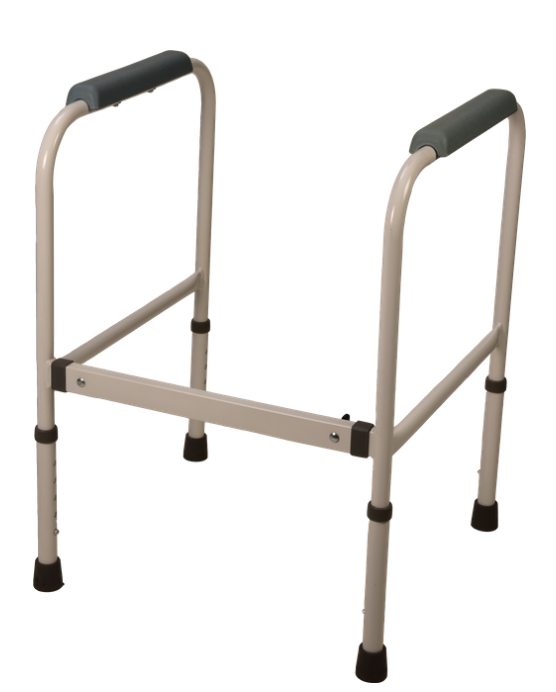 Tool-Free Adjustable Toilet Safety Frame – Aluminum Construction, Universal Fit